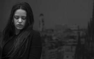 Photo in black & white of Rosalia