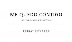 Me quedo contigo score cover