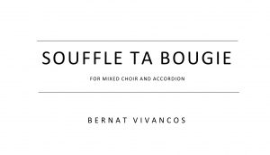 Souffle ta bougie score cover