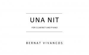 Una nit score cover